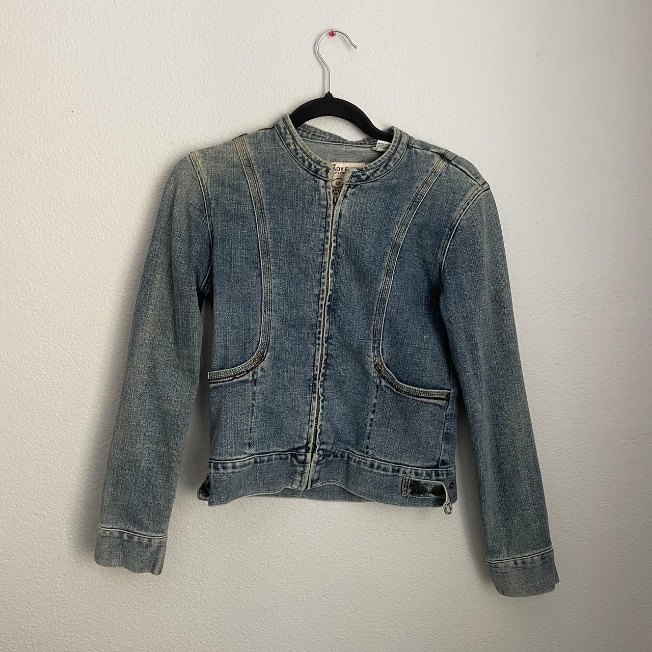 Enyce Denim Moto Jacket Size M Depop