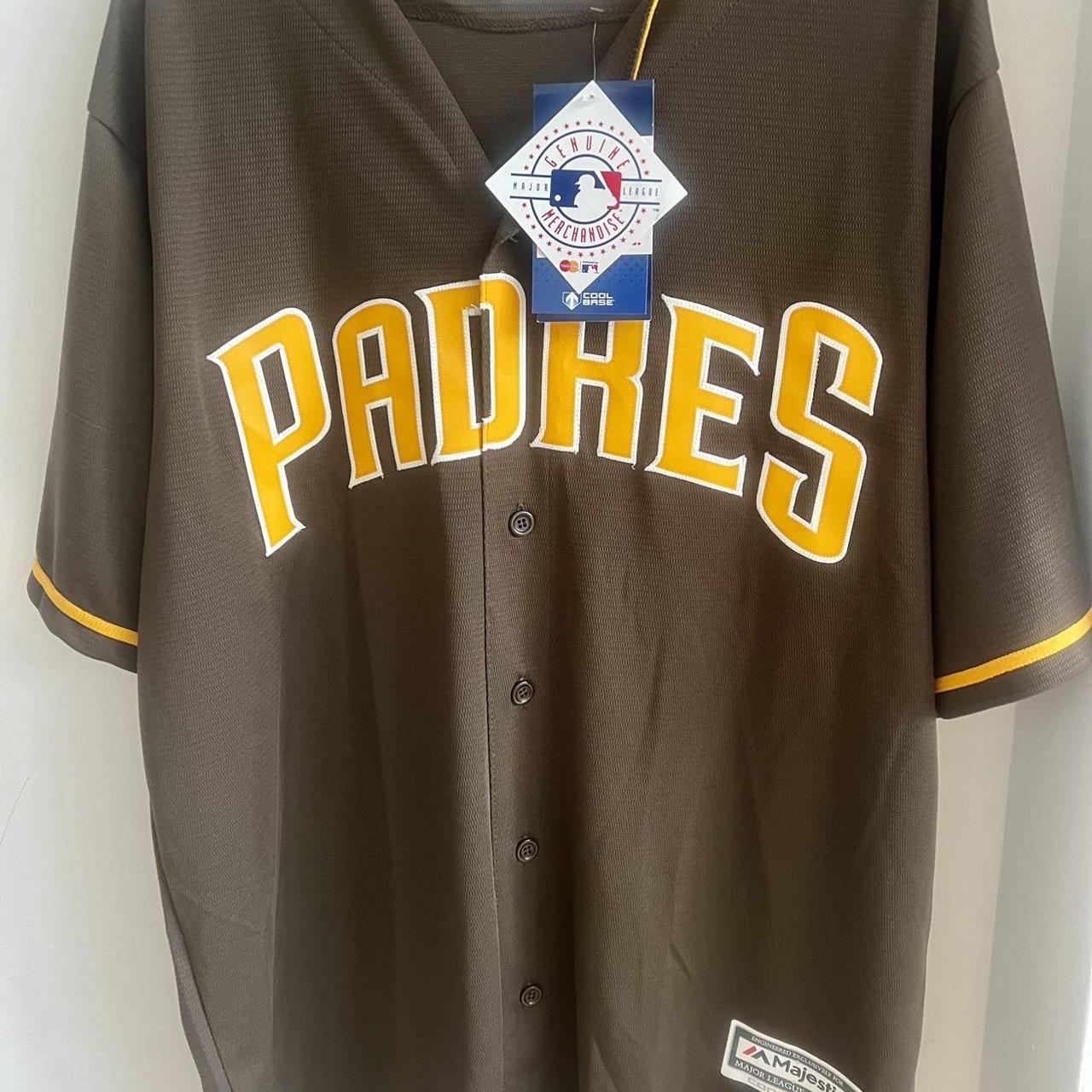 san diego padres brown baseball t-shirt brand new - Depop