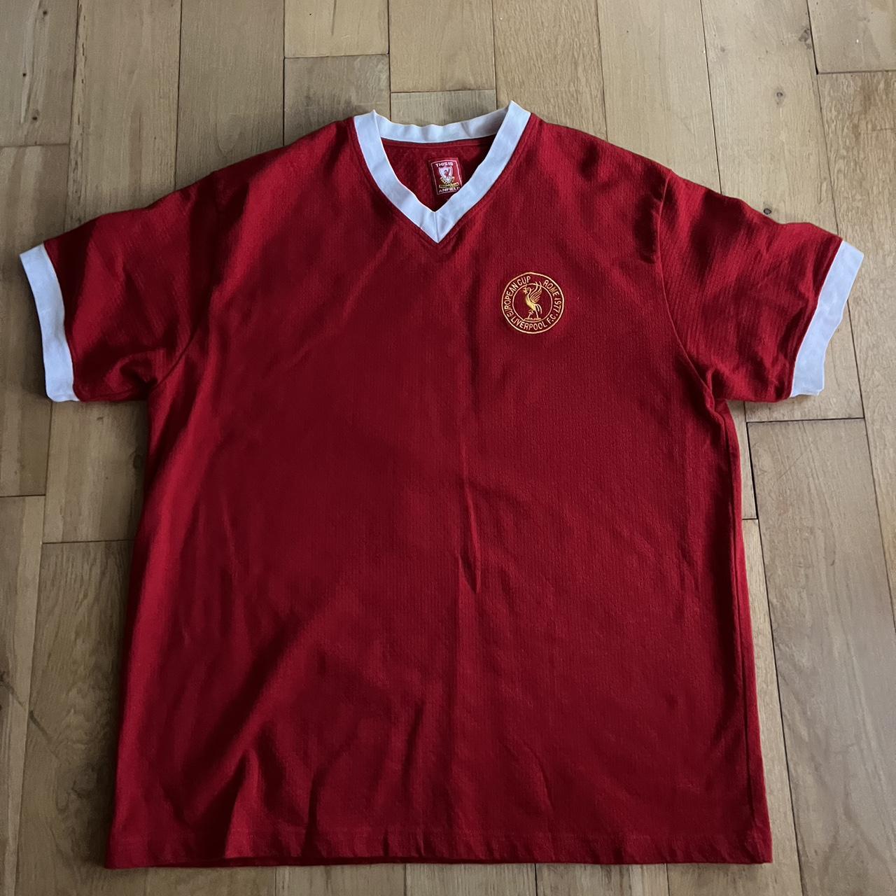 Liverpool FC Rome 1977 Replica Aertex Shirt size is