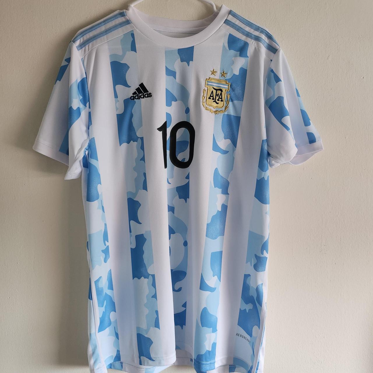 Argentina Home Jersey Messi 10 Size fits like a... Depop