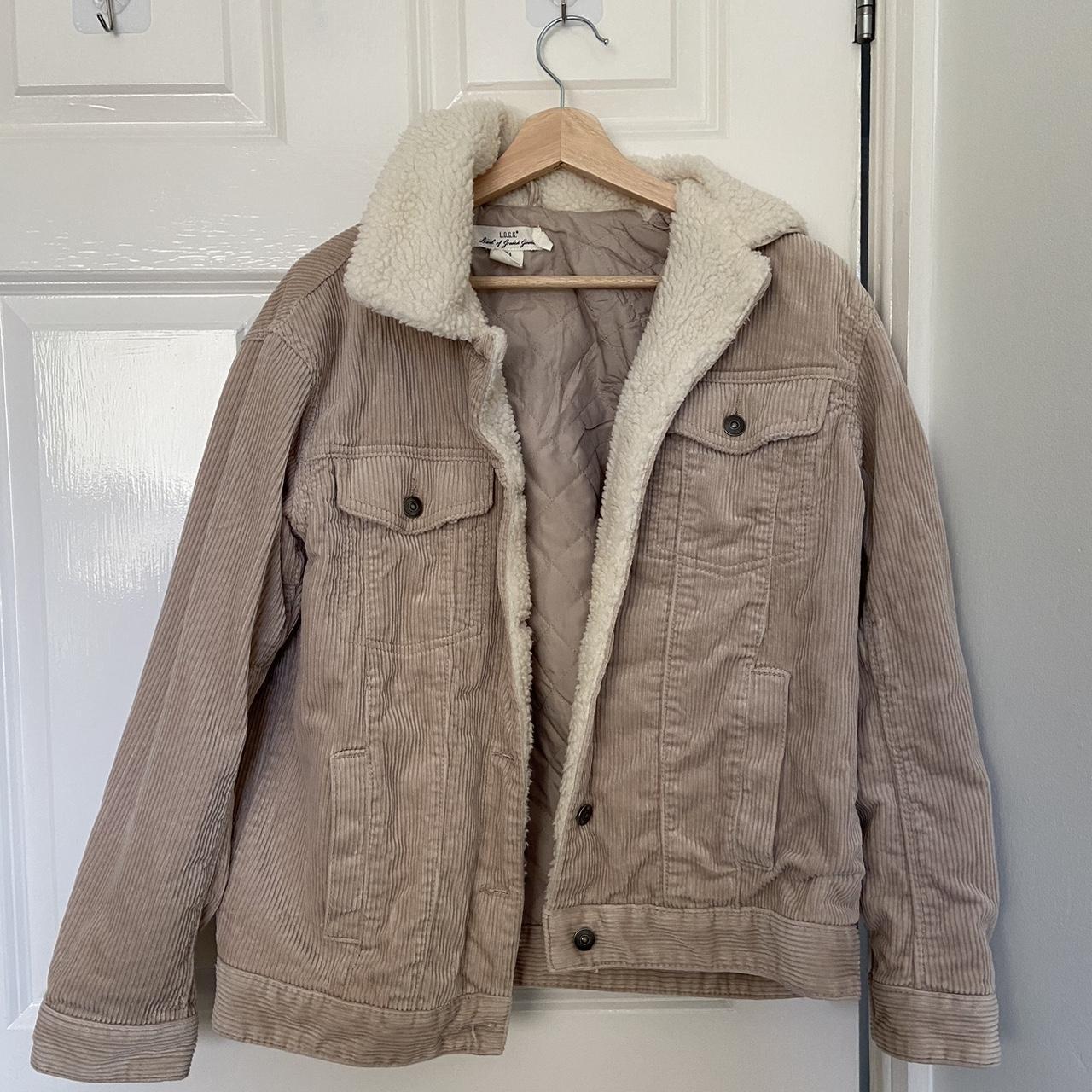 H&m pile lined hot sale corduroy jacket