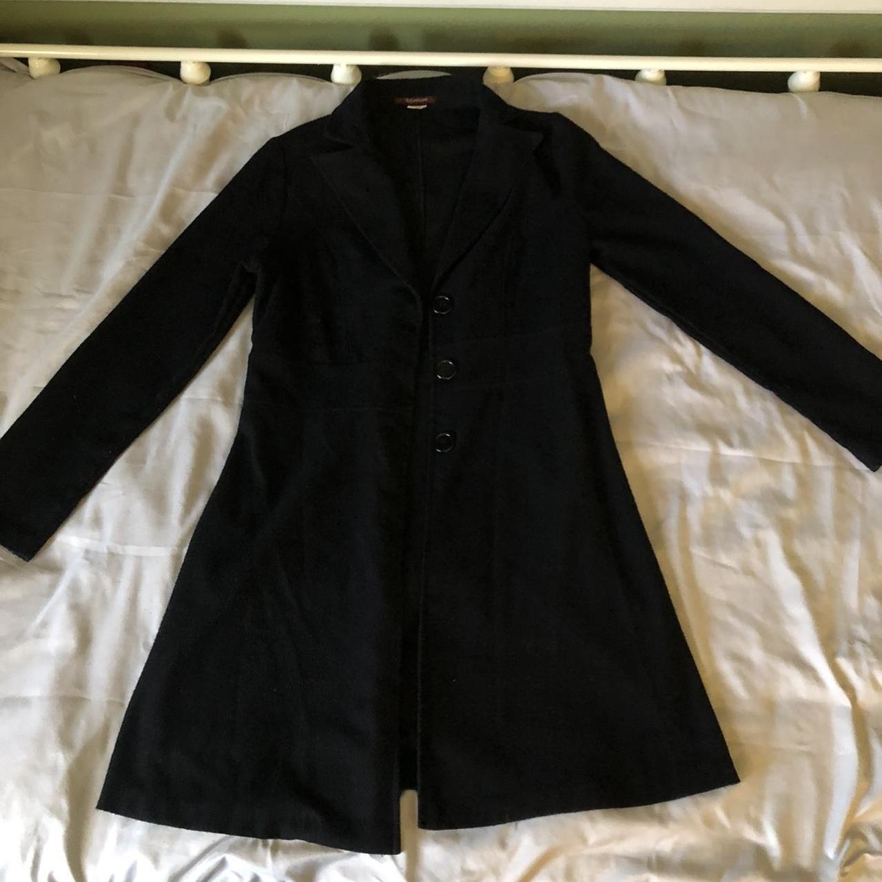 Vintage black pea coat from the brand Blossom. Love... - Depop