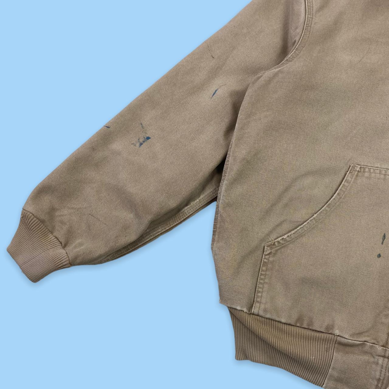 Vintage Carhartt full zip active jacket in light... Depop