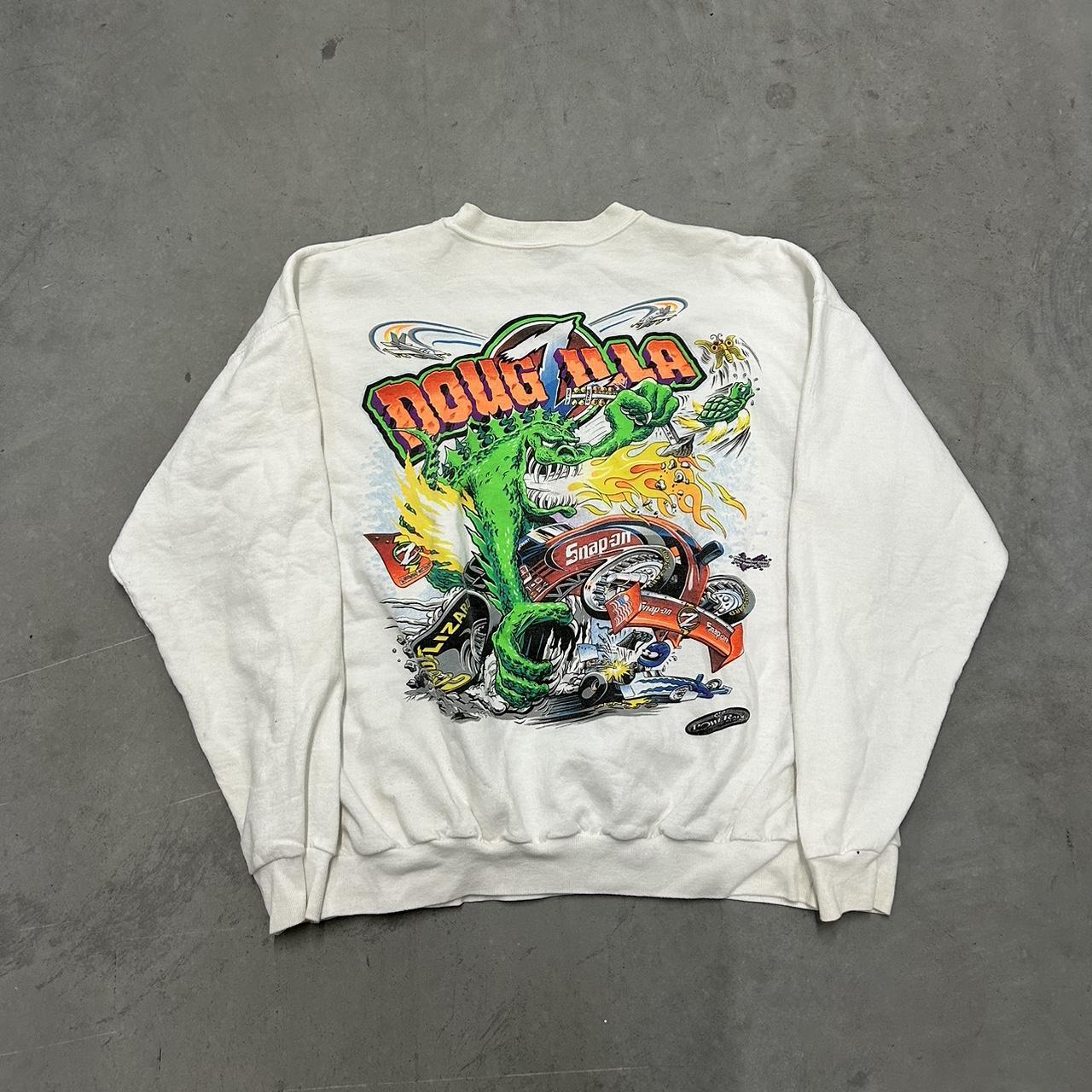 vintage 90s snap on tools crewneck wild graphic on Depop