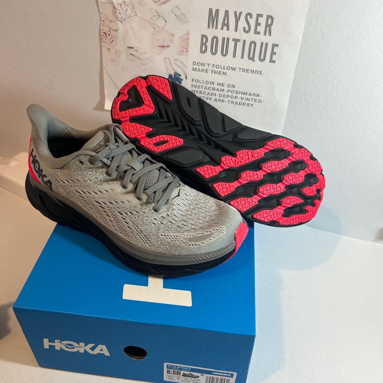 Hoka Clifton 8 running shoes Sharkskin/ diva pink... Depop Hoka Clifton 8 running shoes Sharkskin/ diva pink... Depop