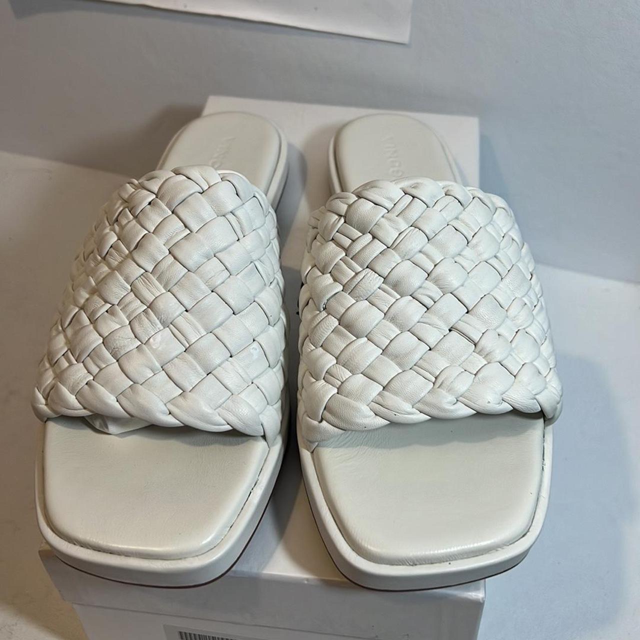 Vince Women's Rumi Slide Sandal White #casual... - Depop