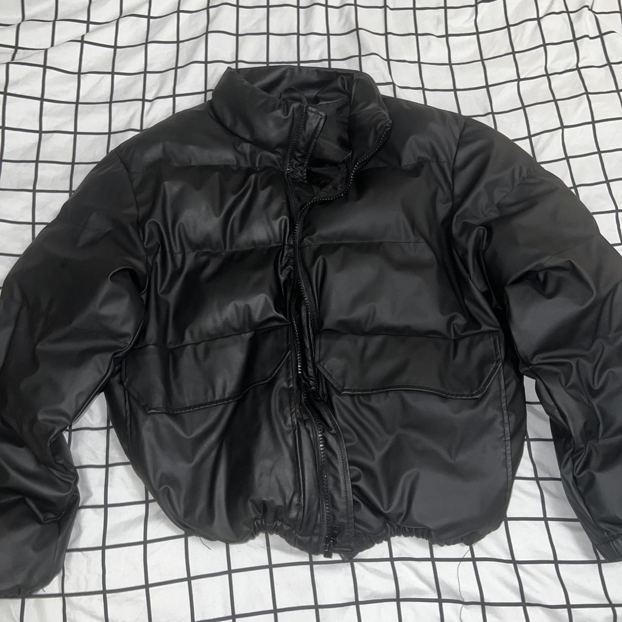 American Apparel Black Puffer coat Worn a handful Depop