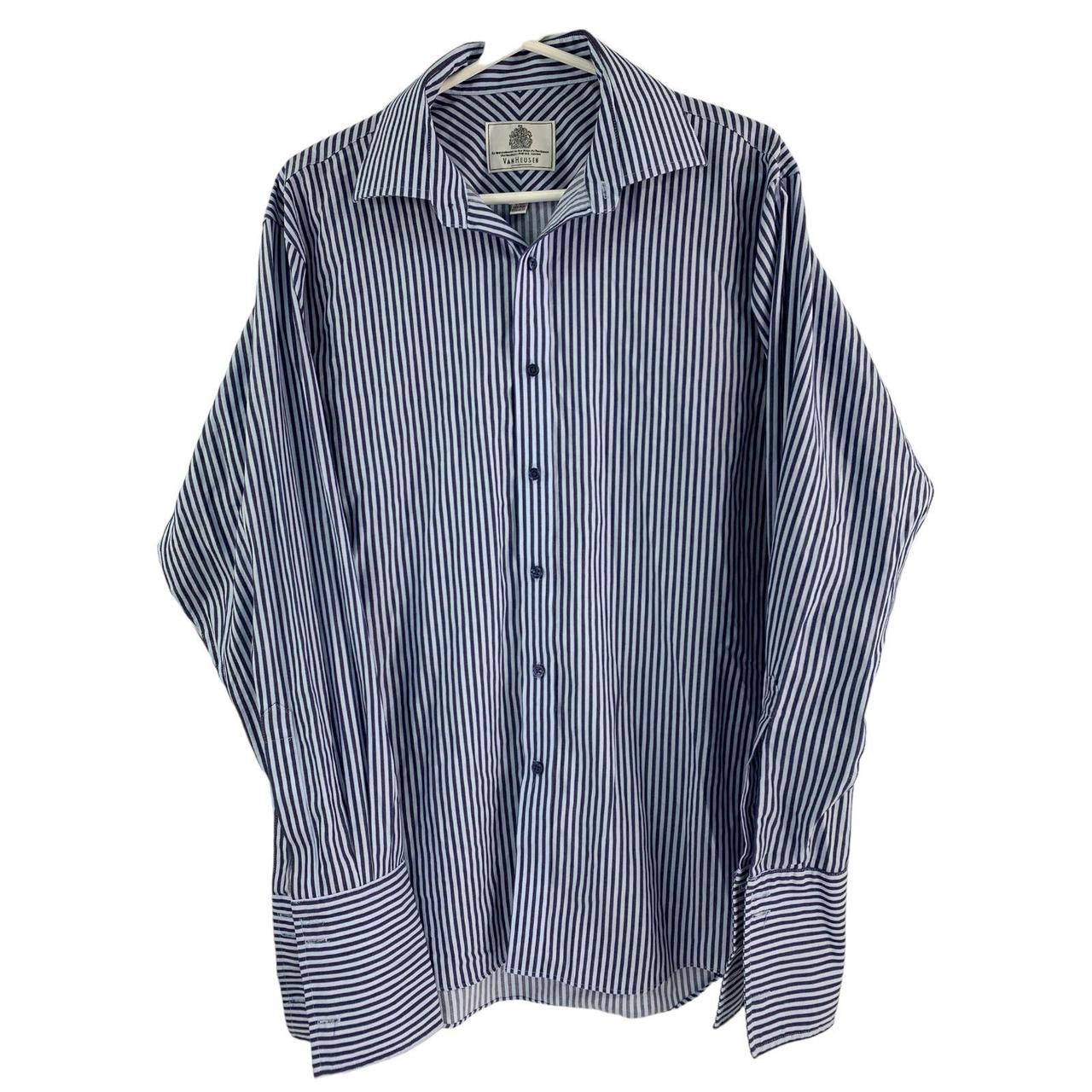 van heusen navy blue shirt