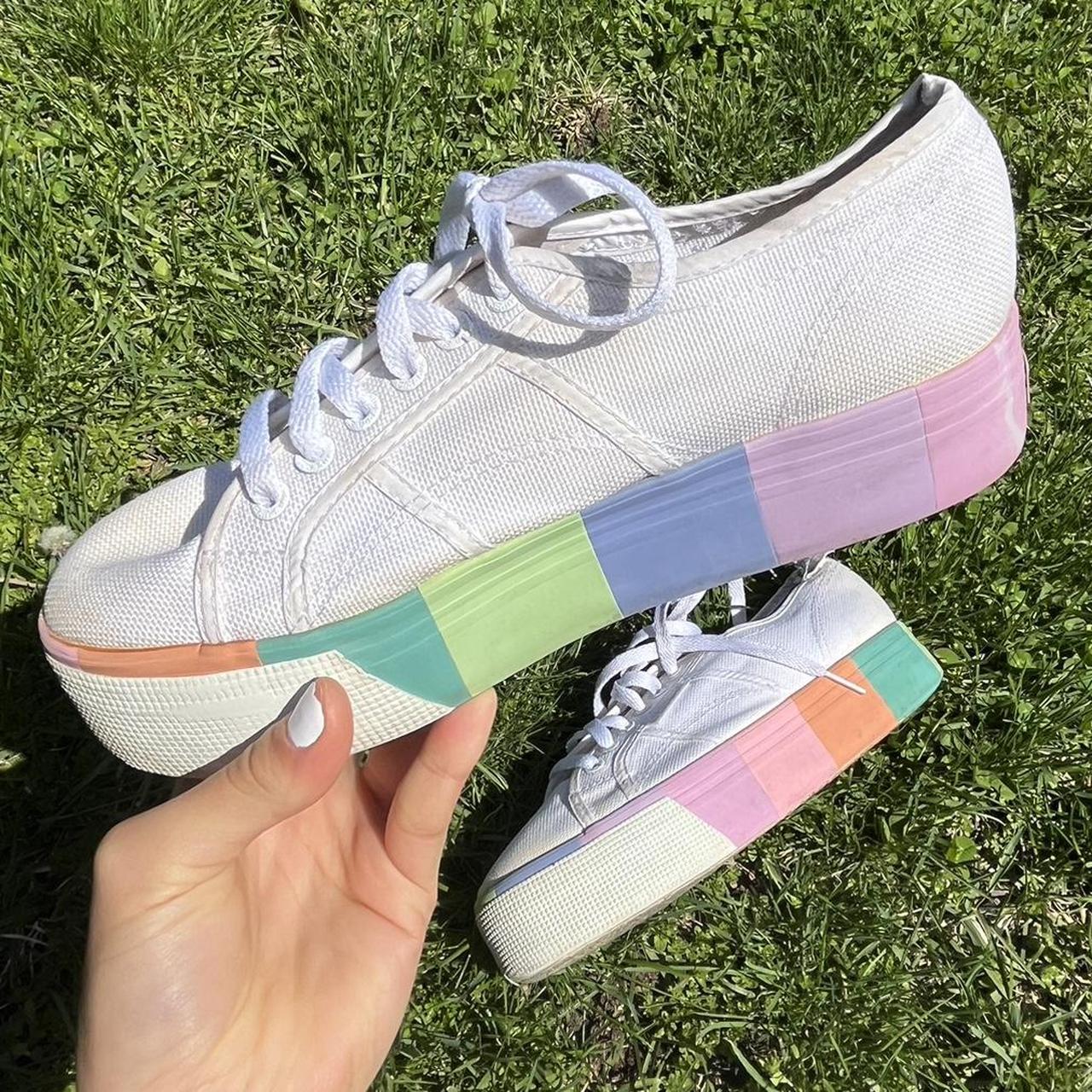 Superga pastel hotsell platform sneaker