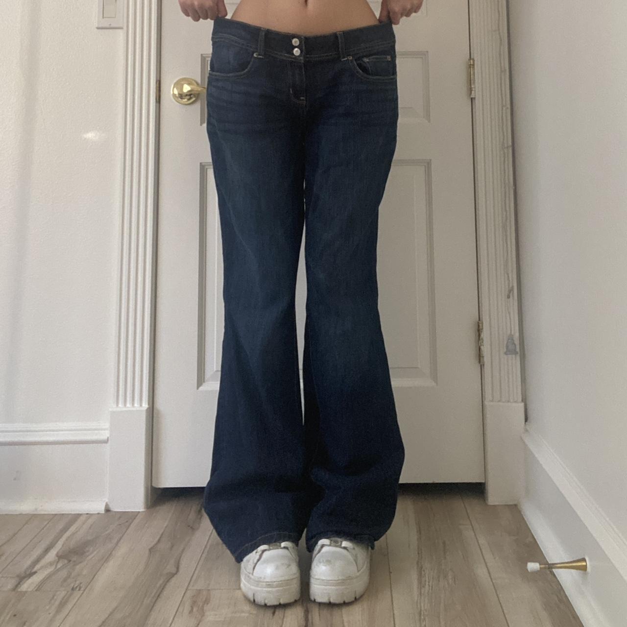 Y2K Aeropostale low rise denim flare jeans! These... - Depop