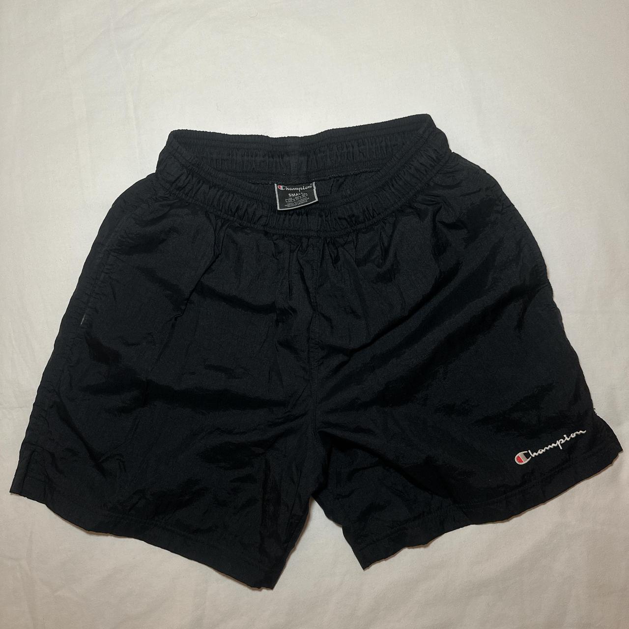 Champion Nylon Mens Black Champion Shorts Champion Shorts Vintage