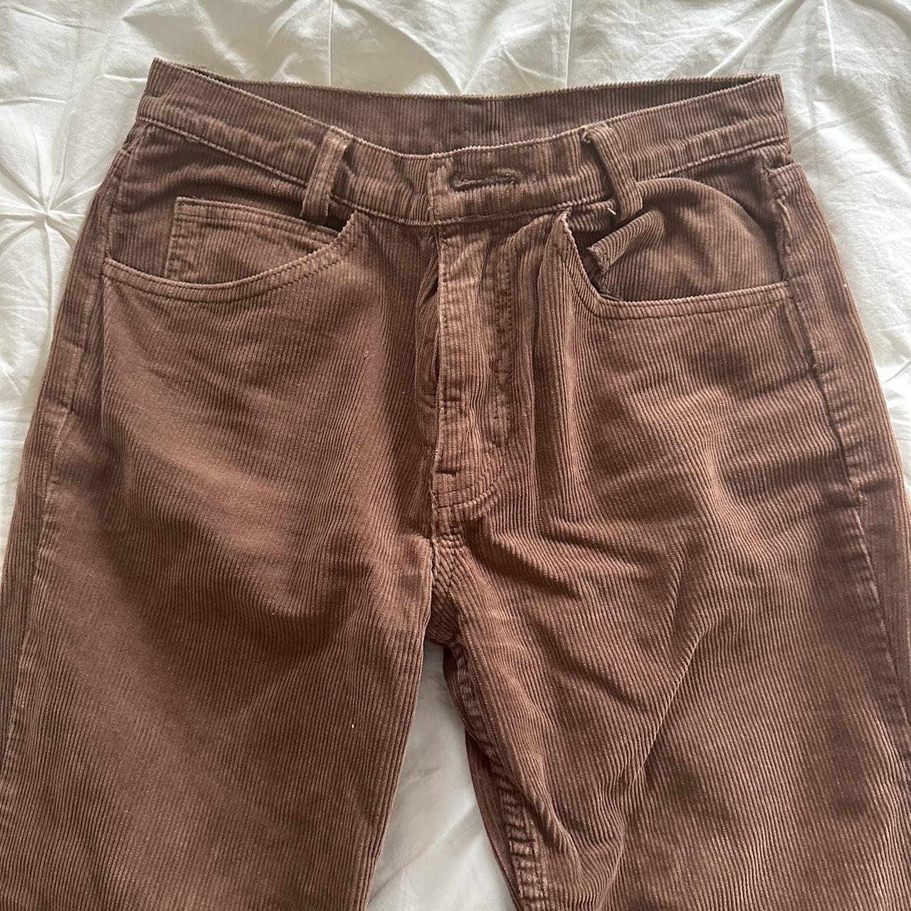 Brandy Melville brown corduroy pants Worn once... Depop