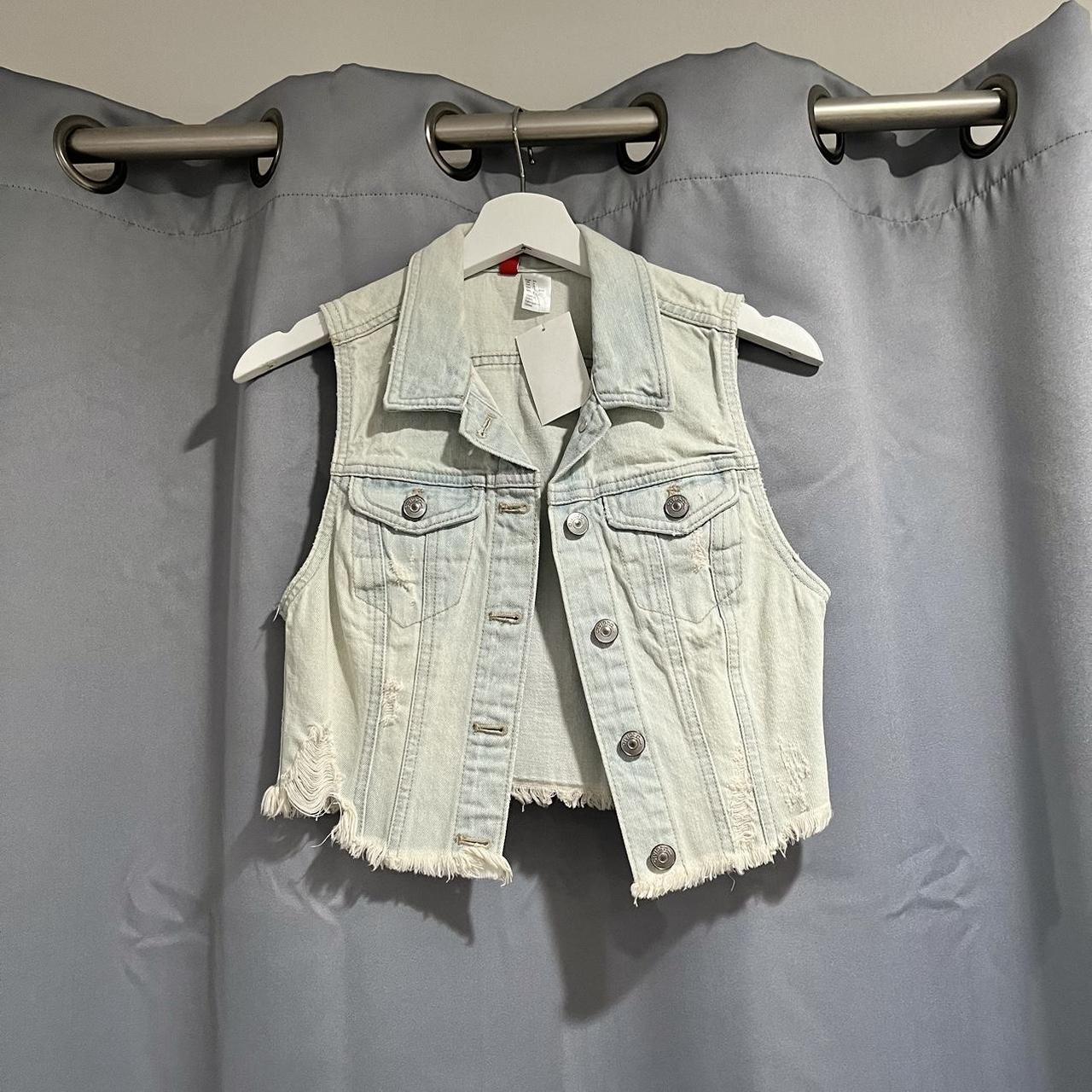 H&m denim outlet vest