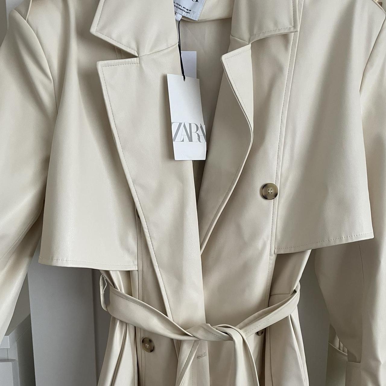 Zara cream sales trench coat