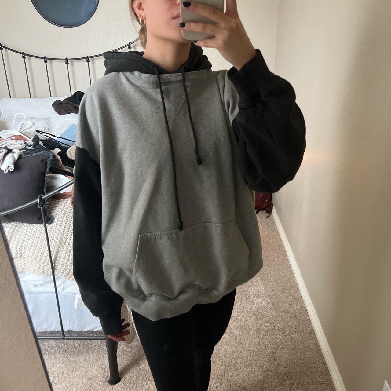 Two toned Brandy Melville hoodie Depop