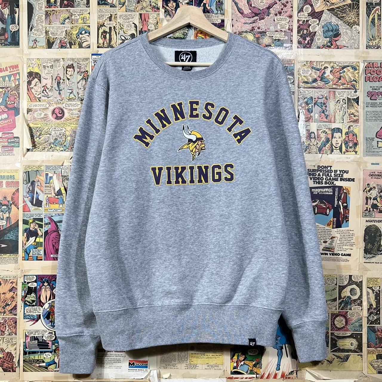 Vintage Minnesota Vikings crew neck sweater •size - Depop