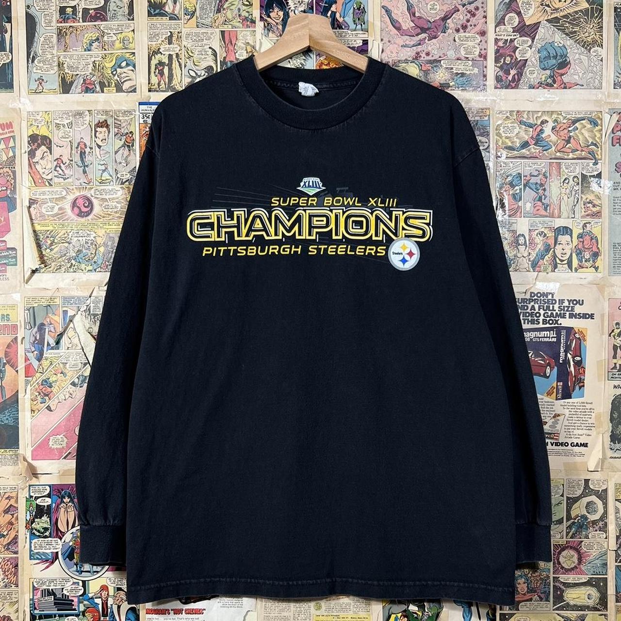 Vintage 1995 Super Bowl Pittsburgh Steelers Tee - Depop