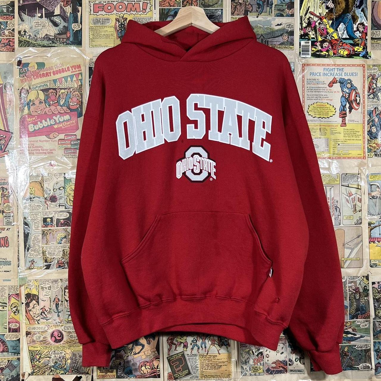 Ohio Retro Red Hoodie Sweatshirt