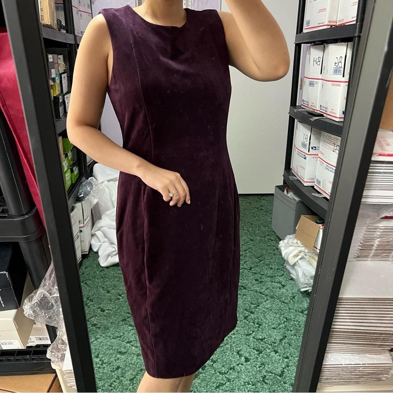 calvin klein velvet dress knee length Excellent. Depop