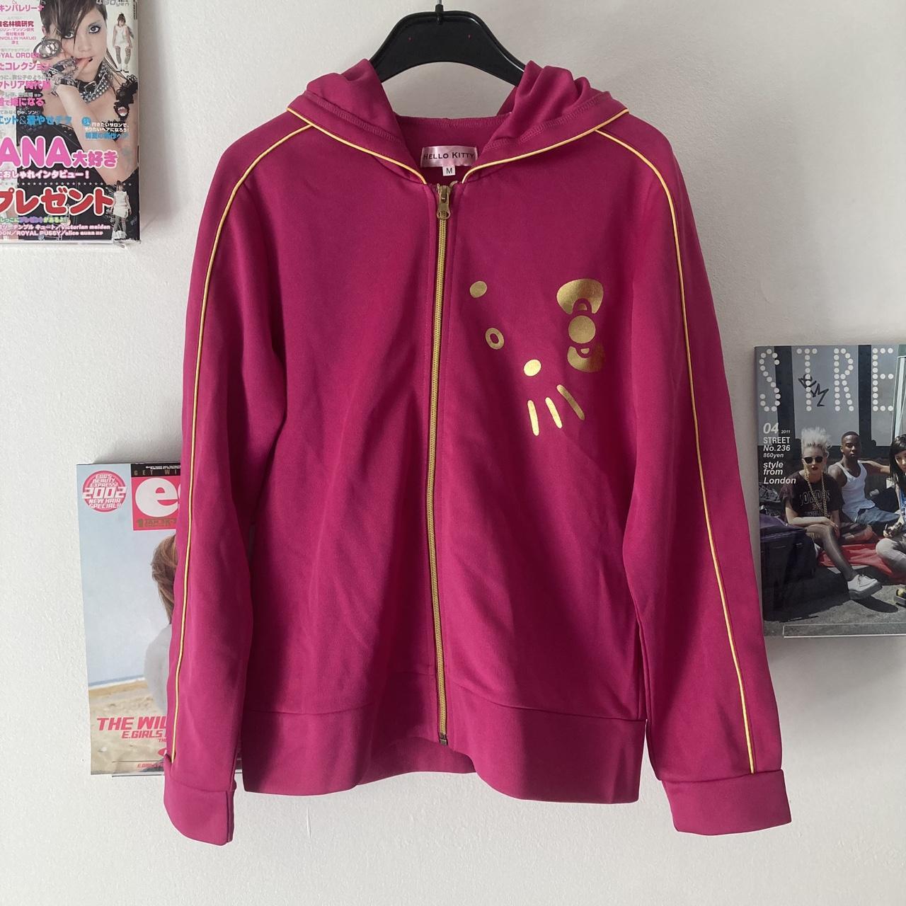 Hello Kitty Y2K Gyaru Tracksuit Mcbling Hot Pink... Depop