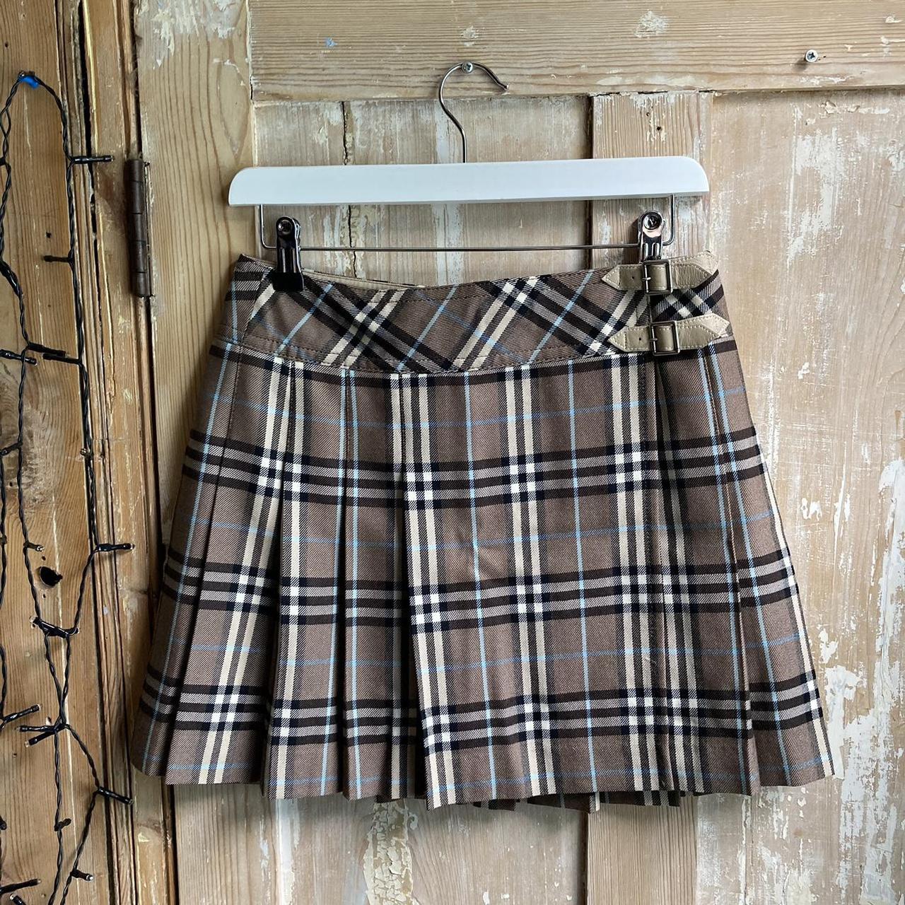 Women s burberry shop pleated skirt