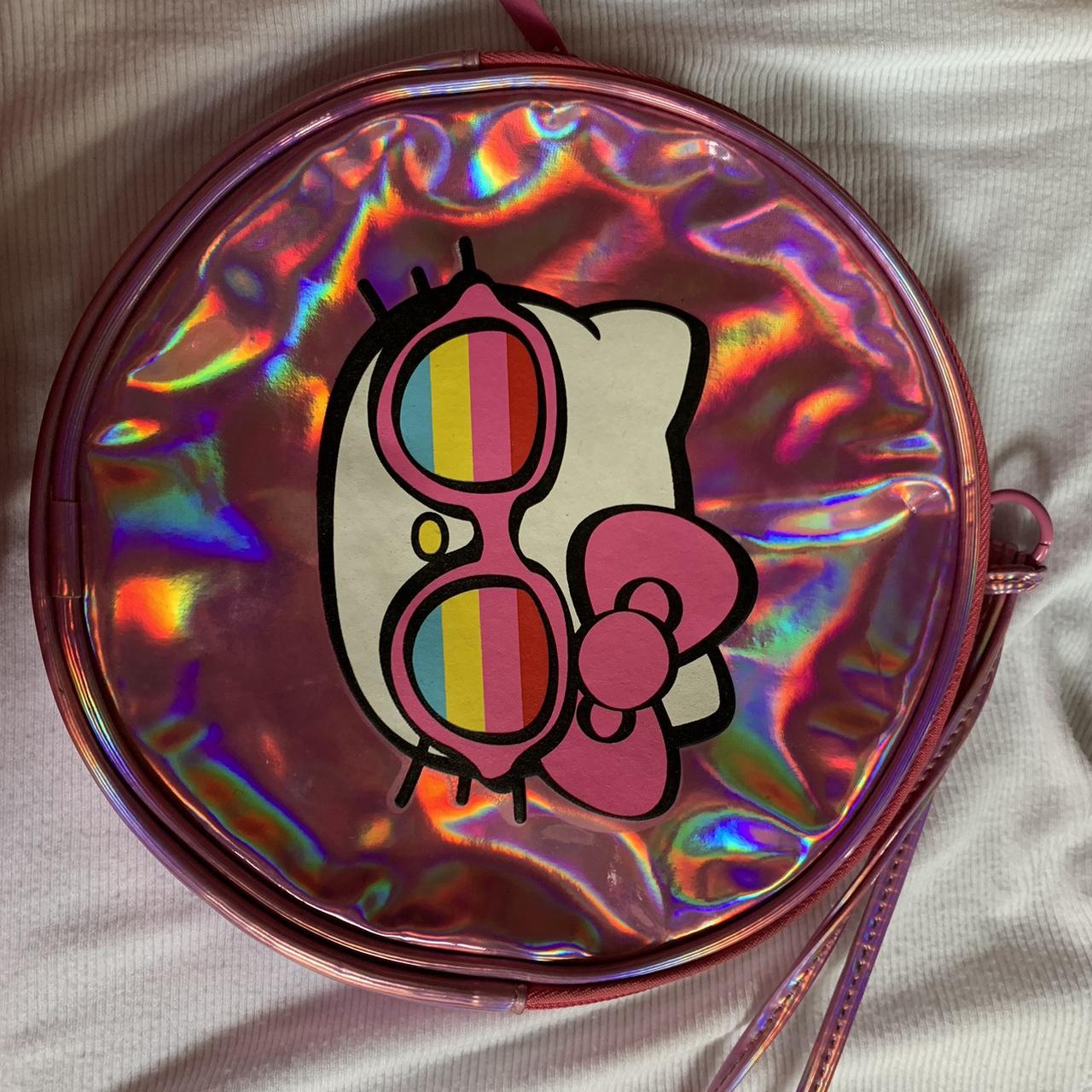 2024 Pink Holographic Hello Kitty Backpack