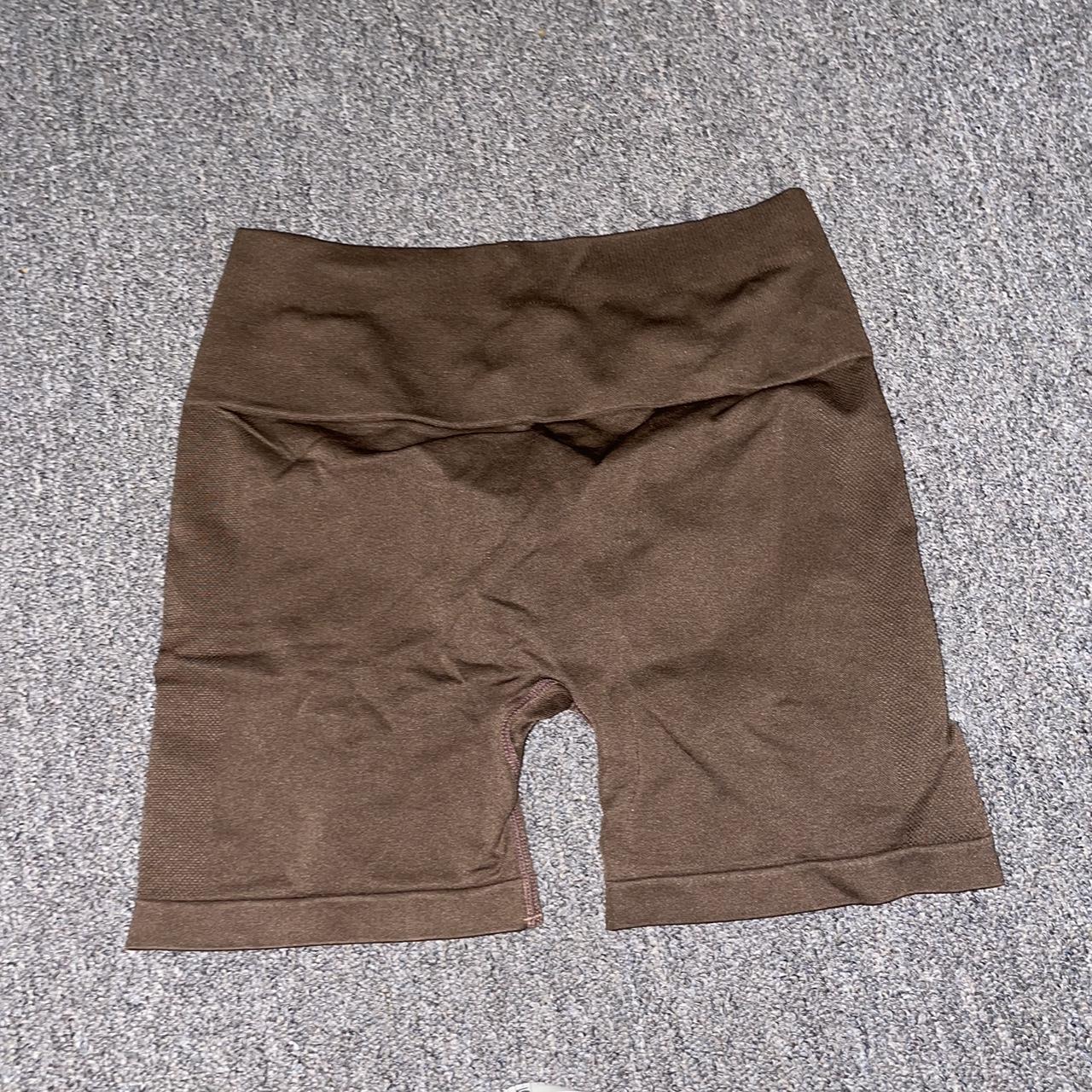 Alphalete Women's Brown Shorts Depop