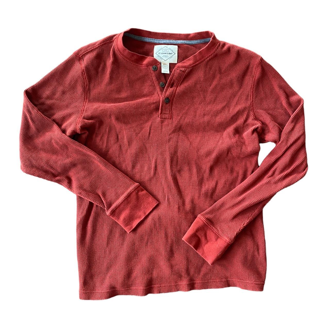 St. john’s Bay red long sleeve shirt Size L - Depop