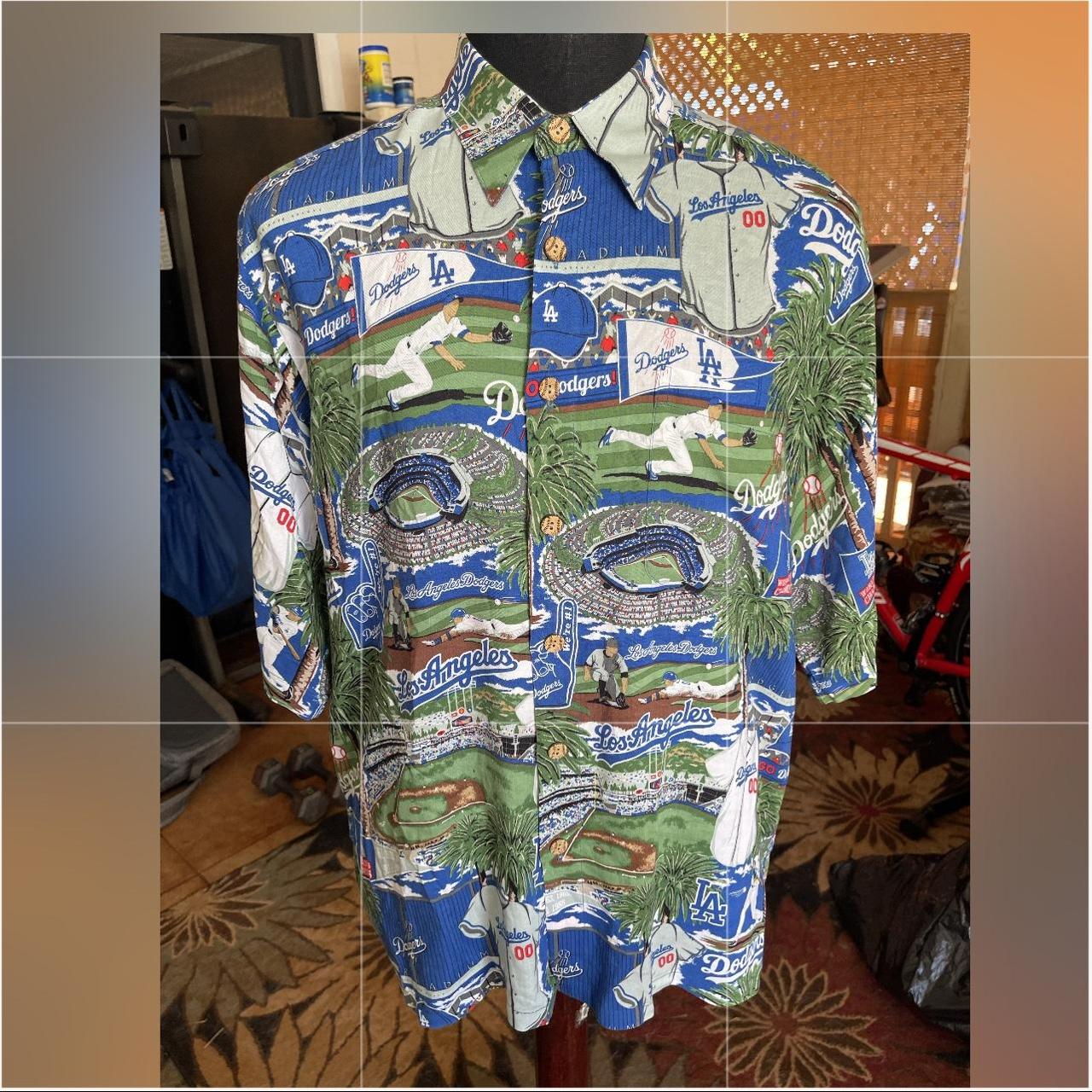 LA Dodgers Hawaiian Style Shirt 'Dodgers History' - Depop