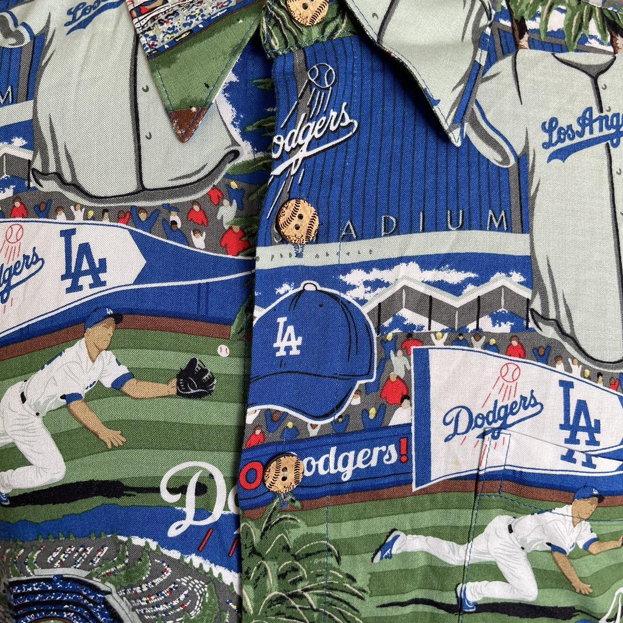 LA Dodgers Hawaiian Style Shirt 'Dodgers History' - Depop