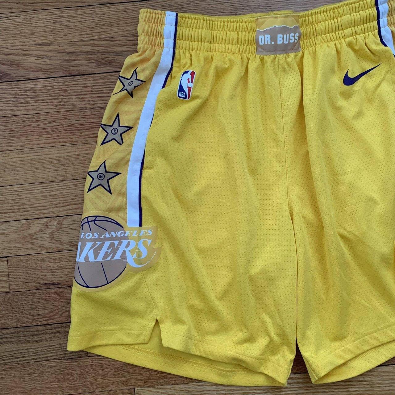 nike nba lakers dr.buss shorts width 16” length - Depop