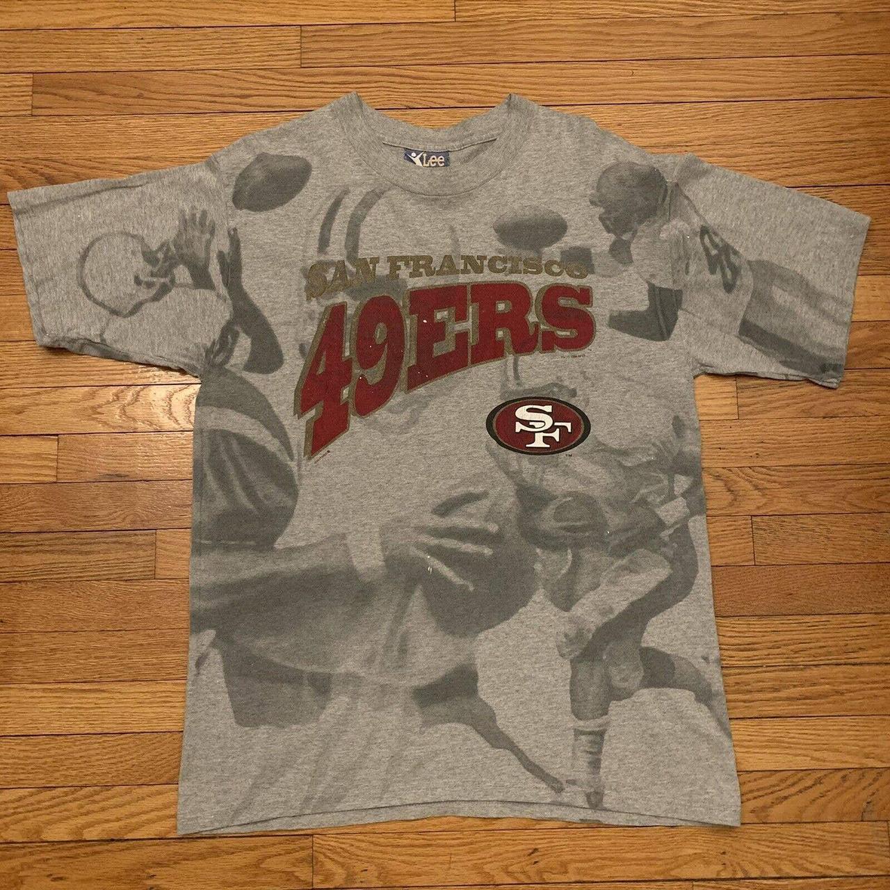 Vintage San Francisco 49ers T Shirt Tee Lee Sport Made USA 