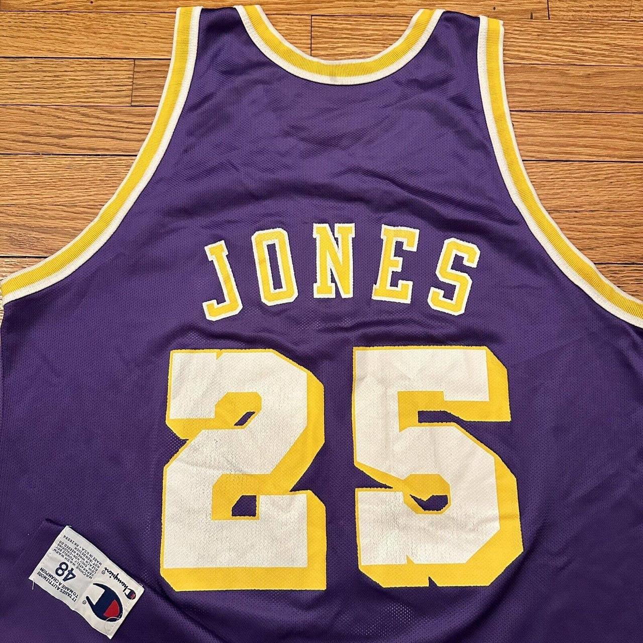 Champion NBA Los Angeles Lakers Eddie Jones Jersey Sz 48