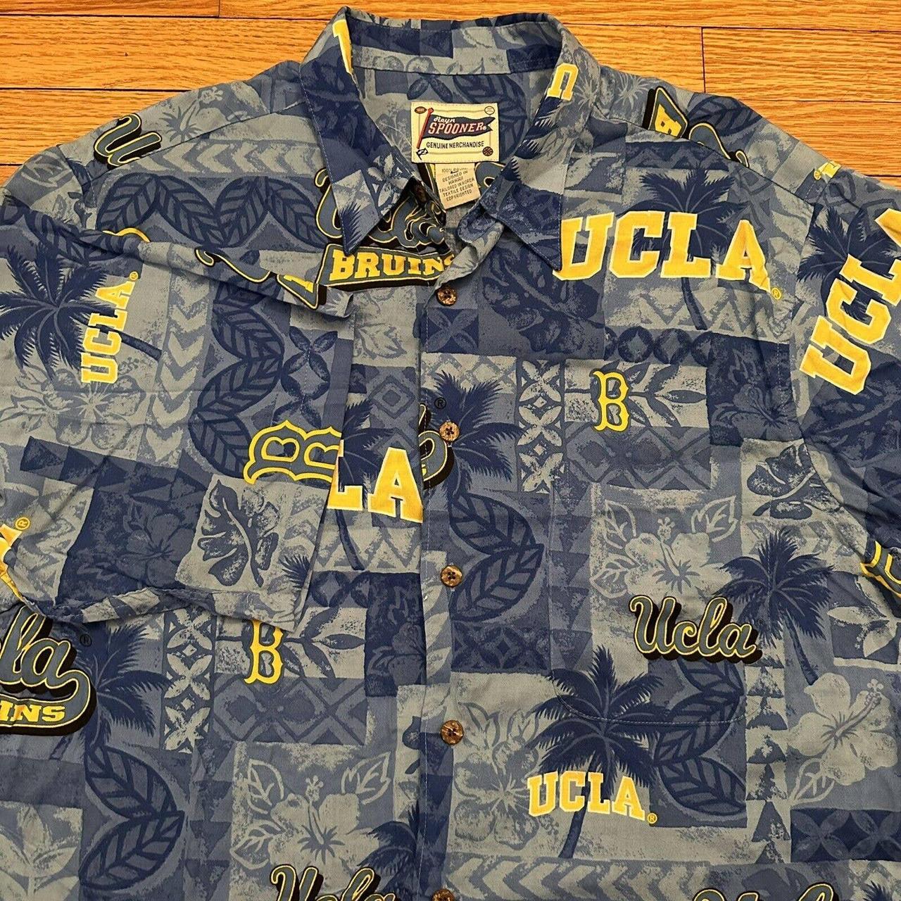 Reyn Spooner UCLA Bruins Rayon Hawaiian Shirt Size... - Depop