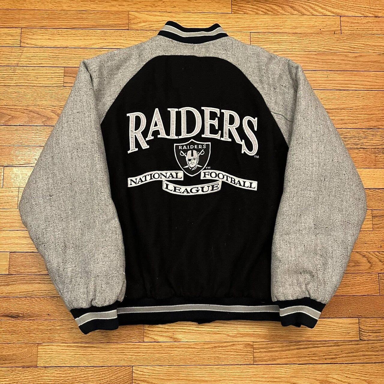 Los Angeles raiders light weight jacket. NFL - Depop