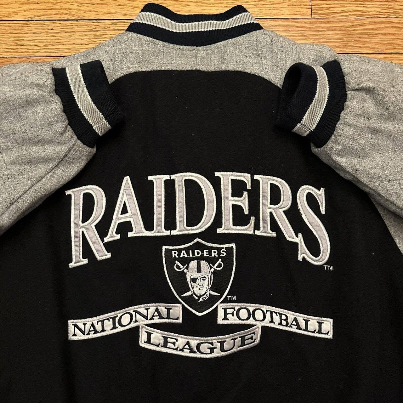 Los Angeles raiders light weight jacket. NFL - Depop