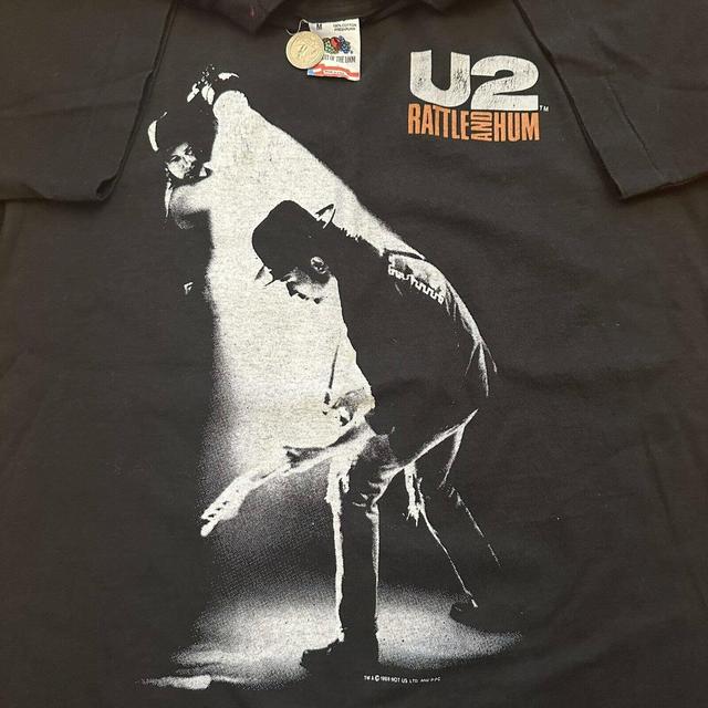 Vintage 1988 U2 Rattle and Hum Tour Concert Tee - Depop