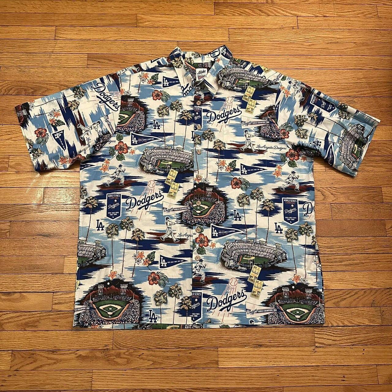 Dodgers Baseball, Hawaiian Shirt, Reyn Spooner