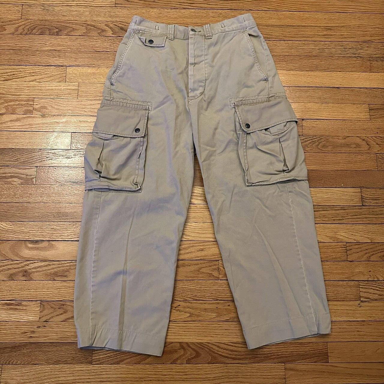 Vintage Polo Ralph Lauren Military Style Cargo Pants... - Depop