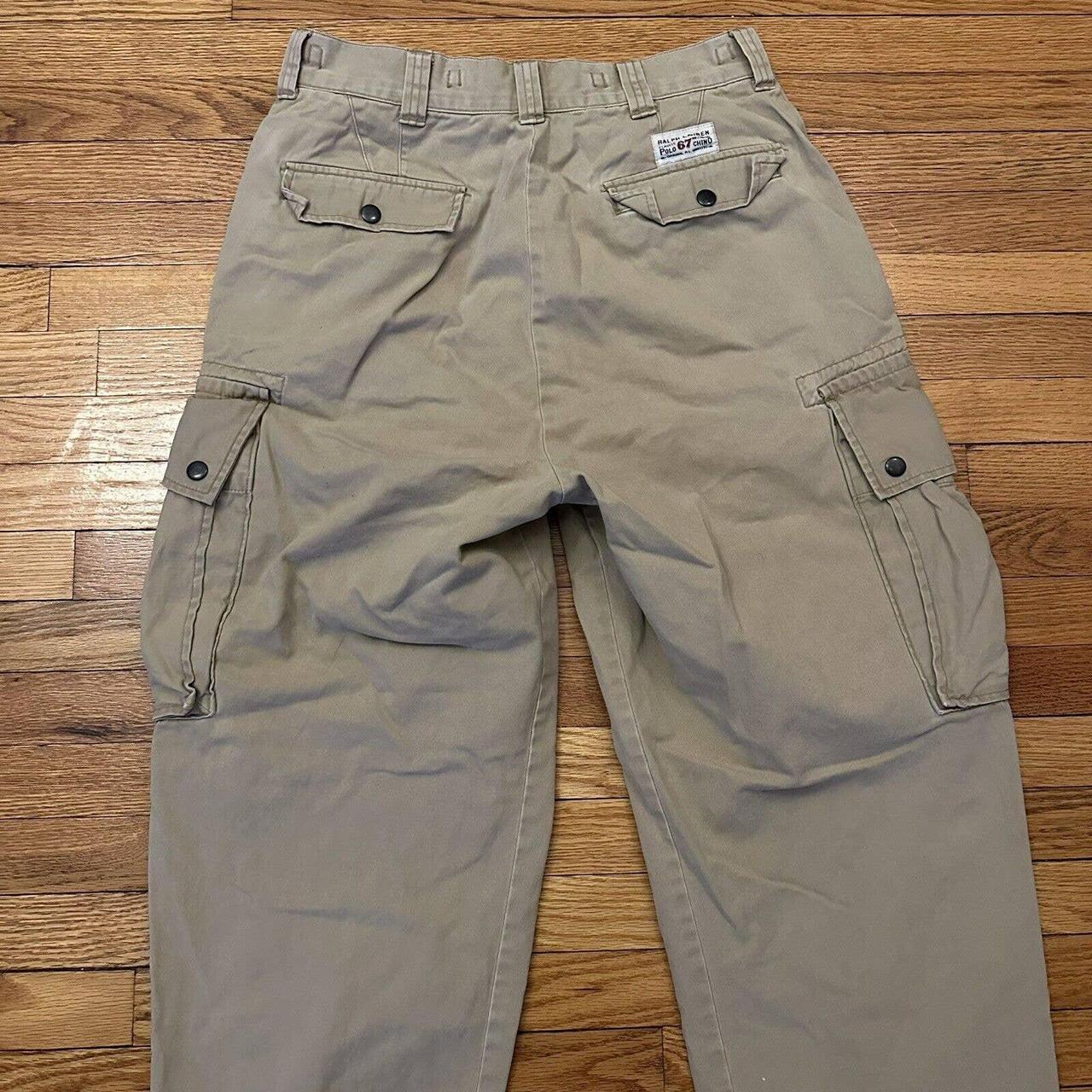 Vintage Polo Ralph Lauren Military Style Cargo Pants... - Depop