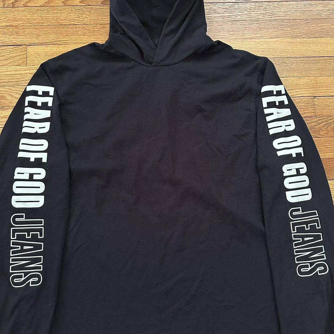 Fear of god store printed heavy jersey hoodie