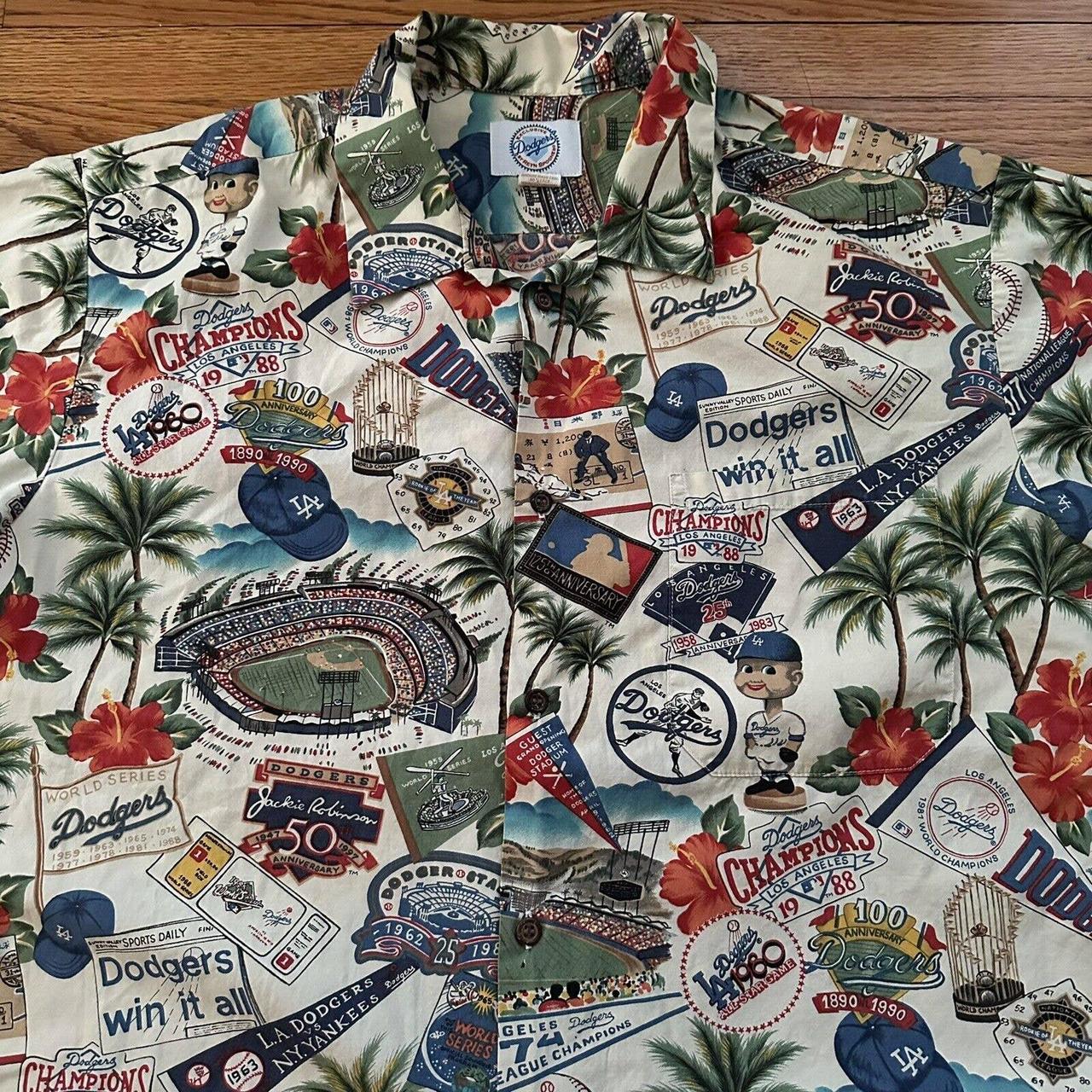 Vintage Reyn Spooner Los factory Angeles Dodgers Hawaiian Shirt