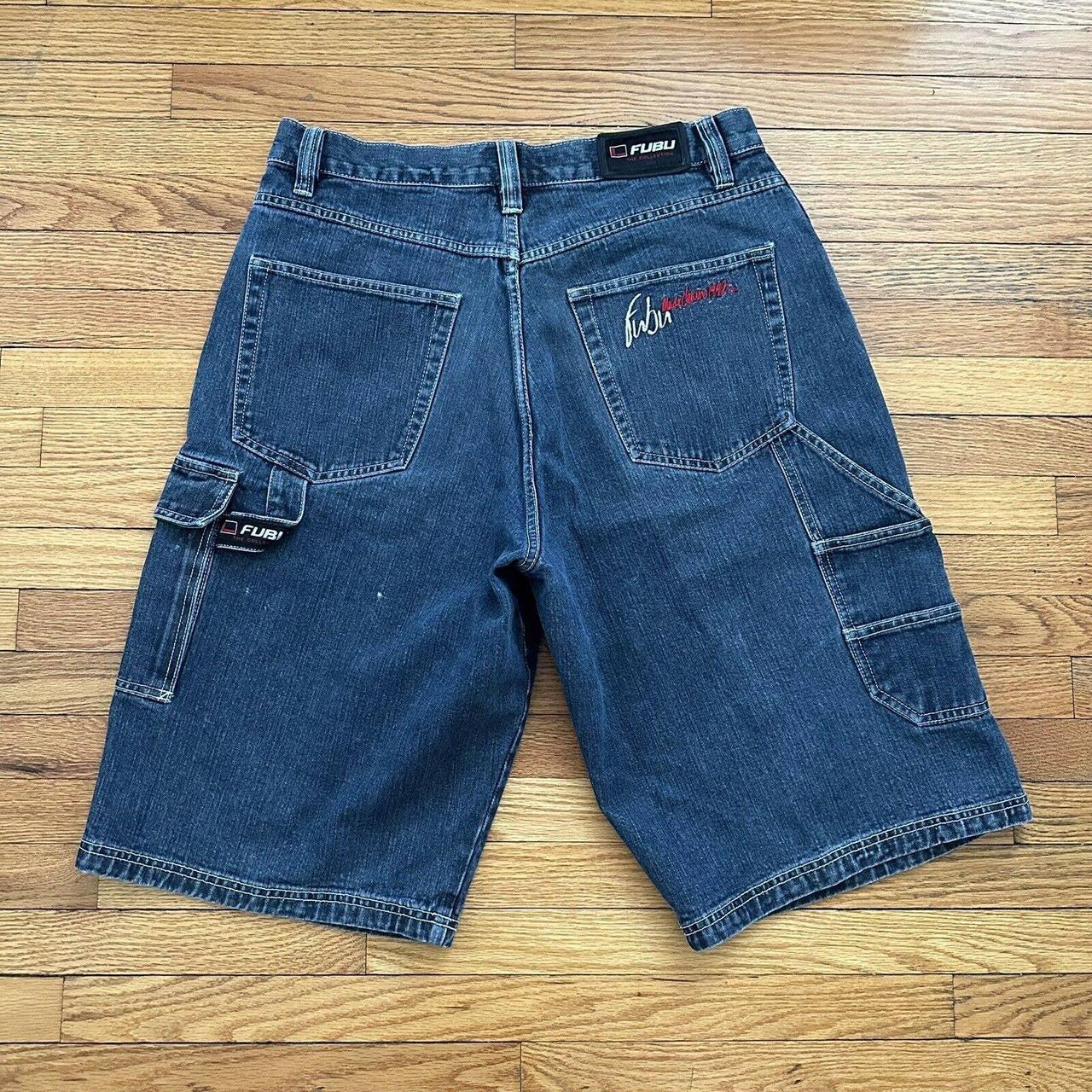 Vintage 90s Y2K Fubu Cargo Denim Shorts Jorts Size. Depop