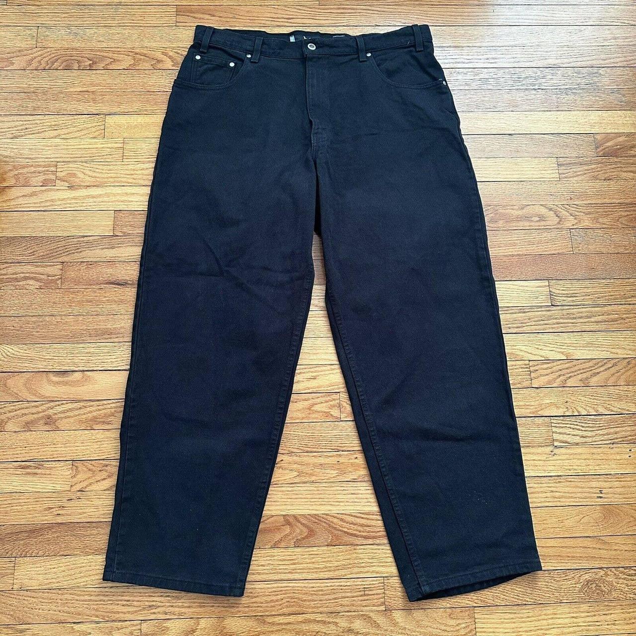 Vintage 90s Levi's Silvertab Black Baggy Denim Jeans... - Depop