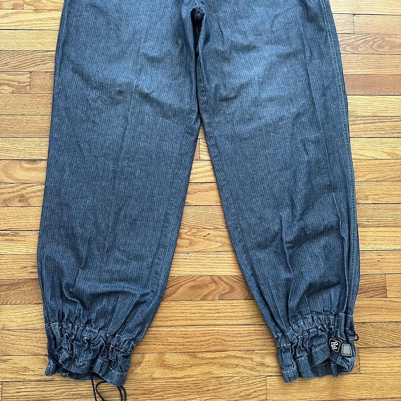 Vintage 90s Y2K Rocawear Denim Parachute Pants 40x34