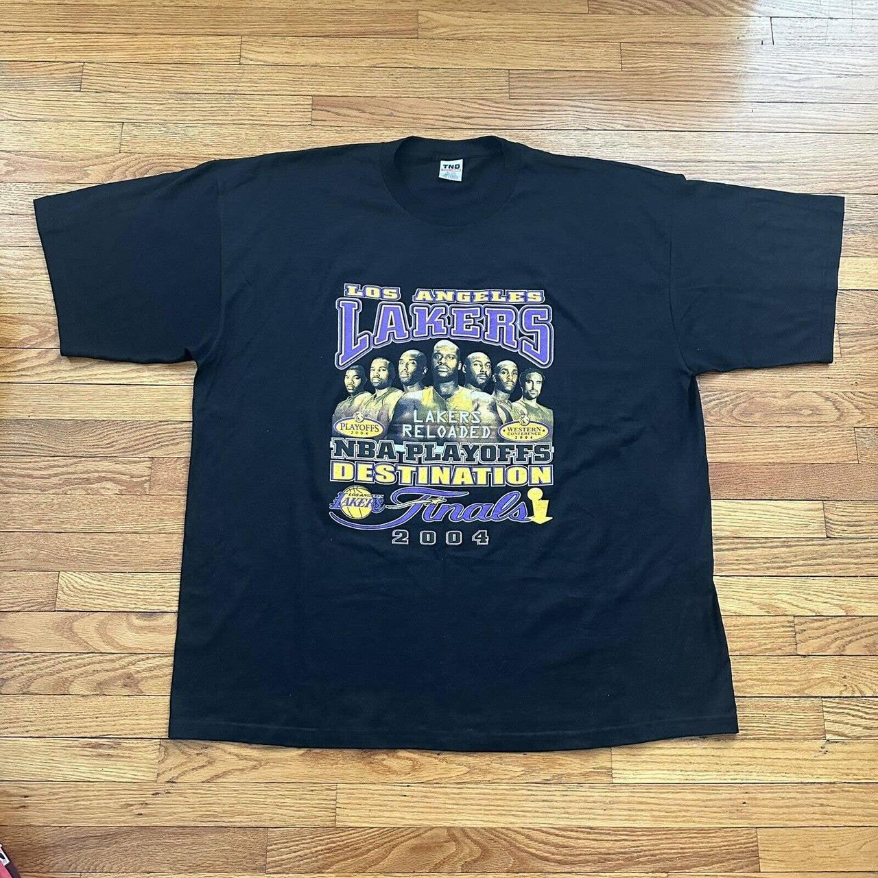 Vintage 2004 Los Angeles Lakers Reloaded Tee T-Shirt... - Depop