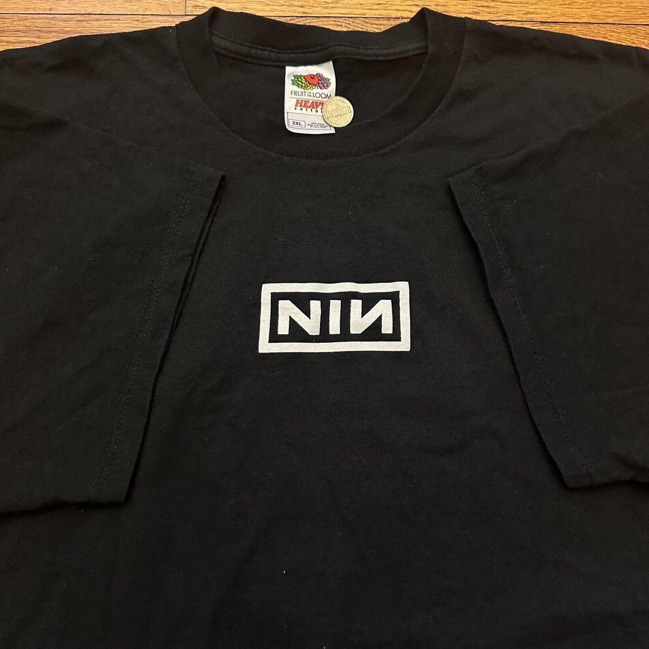 Vintage Y2K 2003 Nine Inch Nails Black Tee T-Shirt | Depop