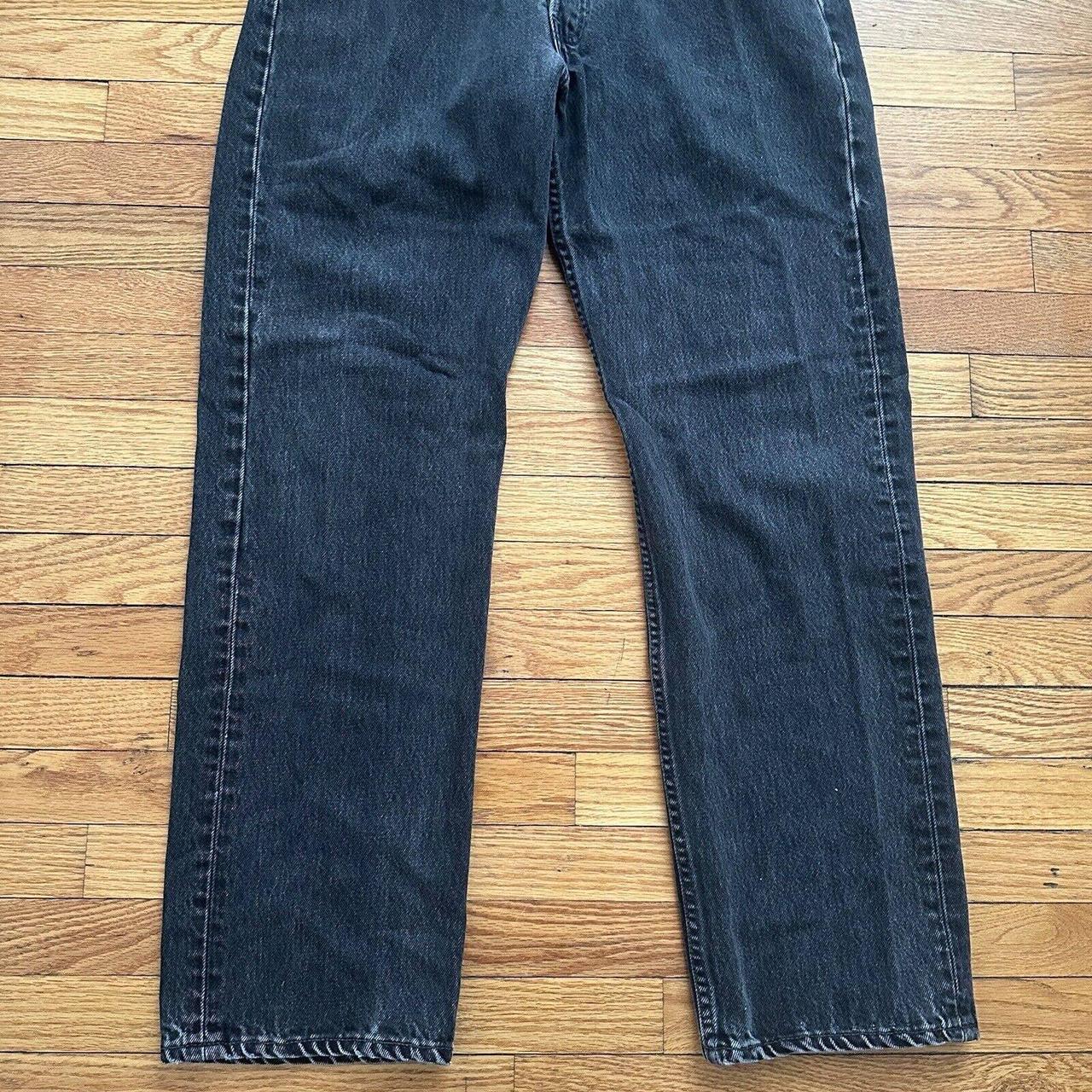 Vintage 90s Levi’s 501 Faded Black Denim Jeans 34x30...