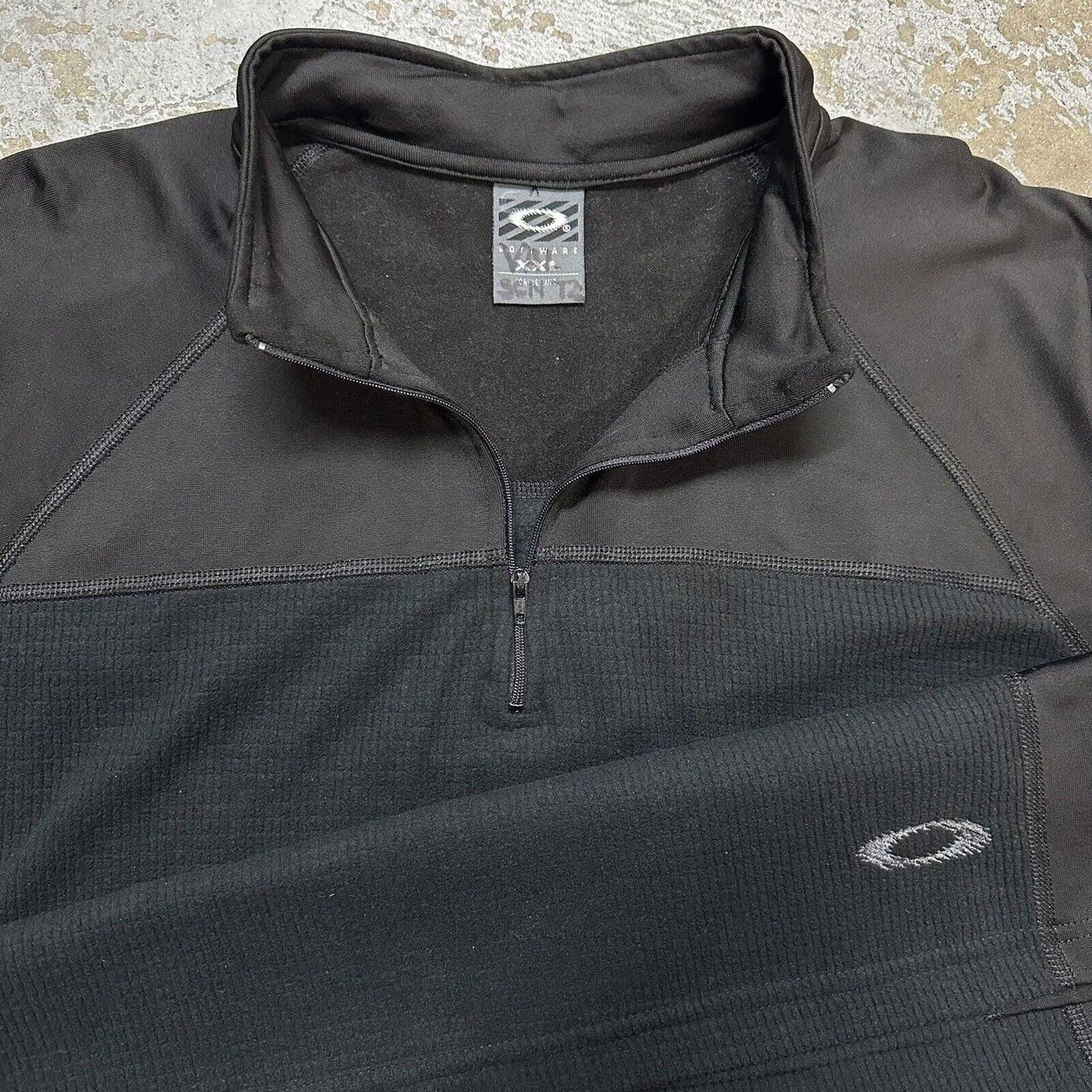 Vintage Oakley Software 1/4 Quarter Zip Black | Depop