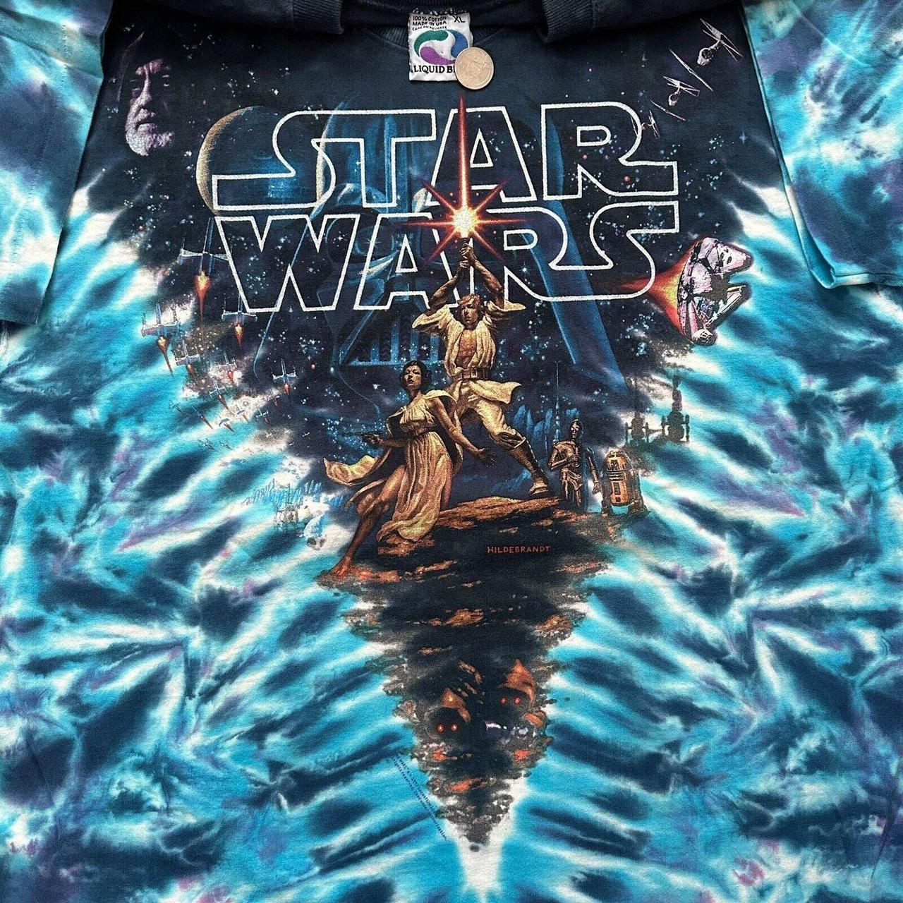 Vintage Liquid store Blue Star Wars tee